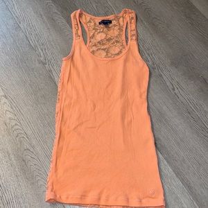 American eagle tank top with lace back